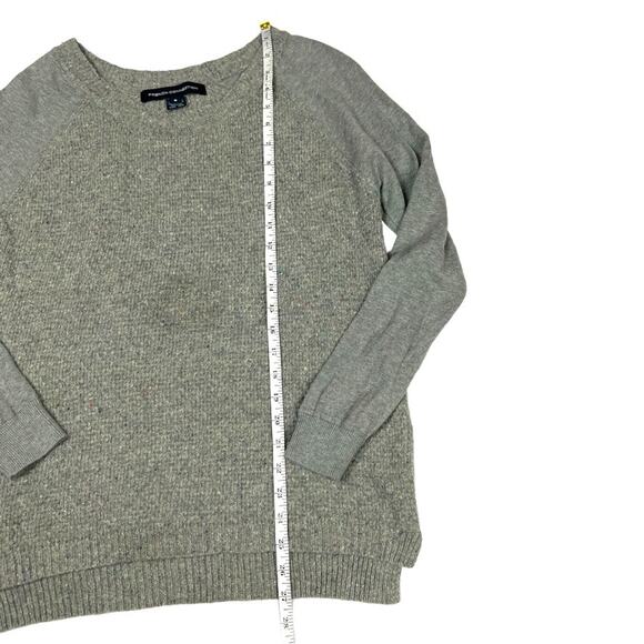 French Connection Sweater Wool Mohair Grey Crew Neck Long Sleeve‎ Women's Medium - Picture 7 of 11